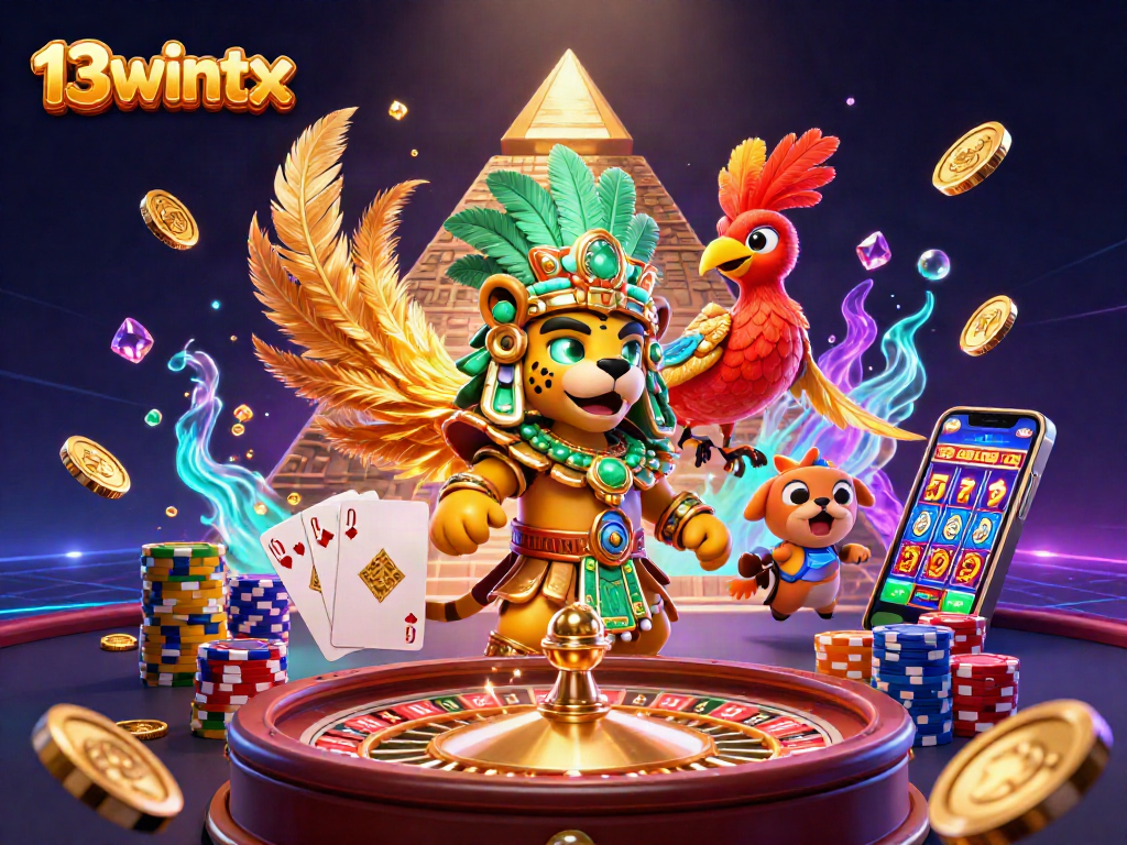 Experience thrilling slots at 13wintx, featuring dynamic casino elements and dazzling graphics.
